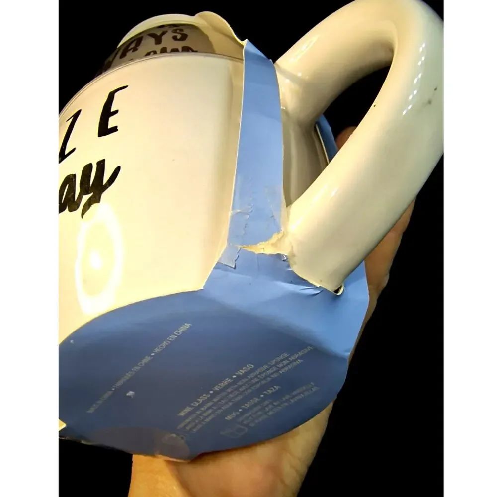 2068. Gift Set Stoneware Mug Stemless Wine Glass Seize the Day Tomorrow